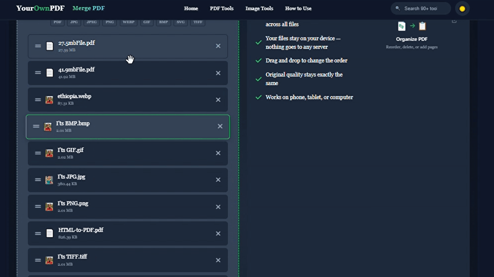 Arranging and Reordering Files
